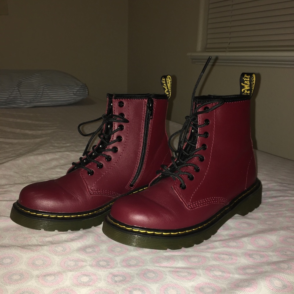 Maroon Doc Martens